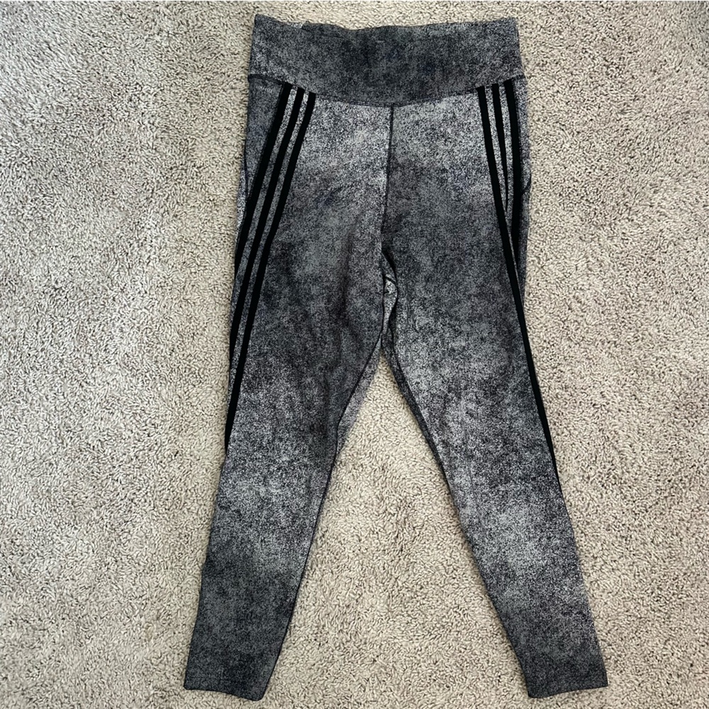 Adidas Black and White Climalite Leggings